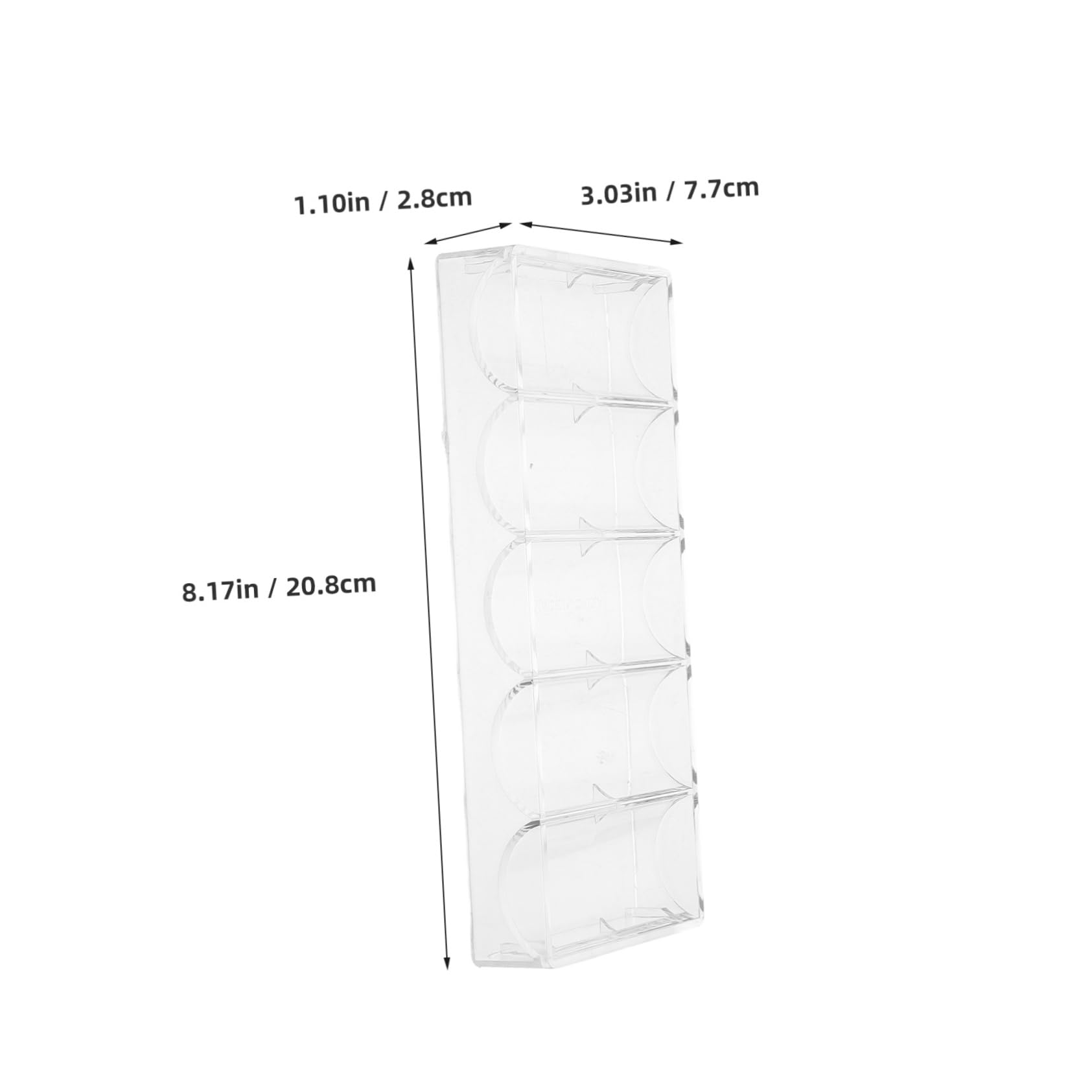 Stylish Acrylic Chip Box 2 Pack Poker Chip Holder Design for Efficient Chip Management