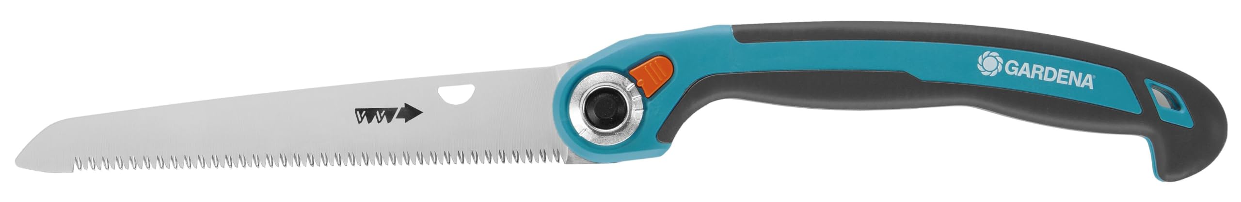 Gardena Scie xe0 xe9laguer repliable 200 P : scie pratique en acier xe0 ressort de qualitxe9, excellentes performances, coupe prxe9cise, forme de poignxe9e coudxe9e (8743-20)