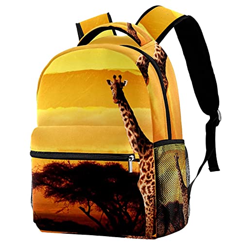 Mochila para portátil de jirafa africana ideal para tus escapadas