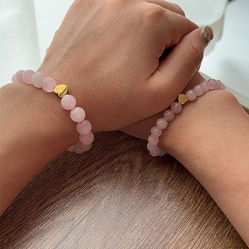 Back to School Bracelets Matching Heart Mother Daughter Bracelets First Day of School Gifts2