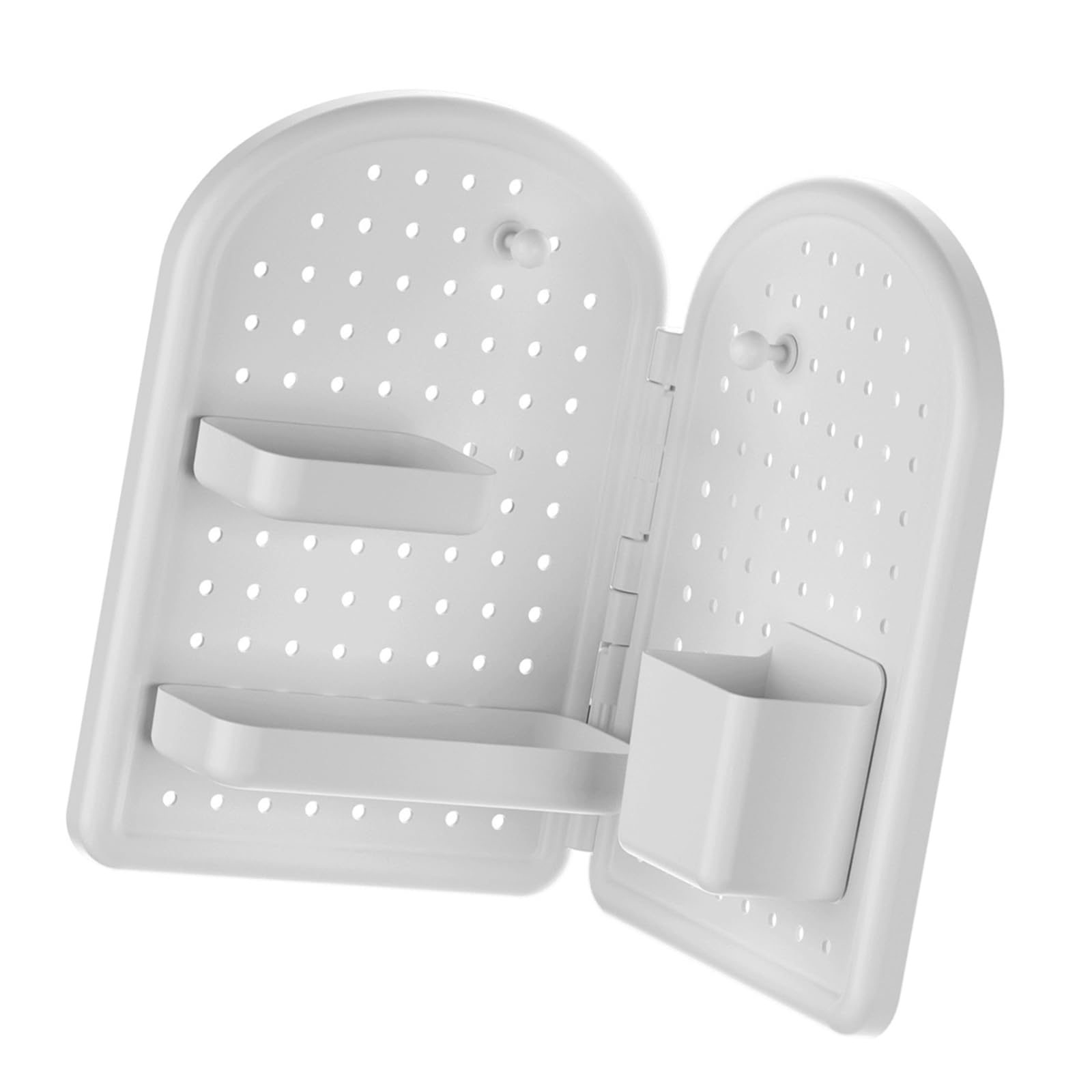our fave Wall Mounted Organizers with Interchangeable Pegboard Layout Space Saving Corner Storage for Desk Accessories Corner Desk Shelf
