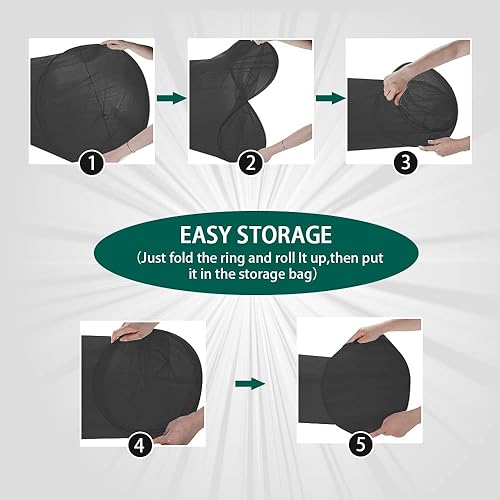 Miniatura 5 de Mengersi Elegante mosquitera para cama con dosel, para colgar en la cama, para cama individual, matrimonial, queen, king, toldo de campamento para