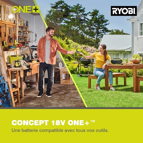 RYOBI Polisseuse sans fil 18Volts ONE+ patin 150 mm Livrée avec 1 bonnet de polissage de 150 mm 1 bonnet en tissu éponge de 150 mm Sans batterie RBP18150 0 - vue 8