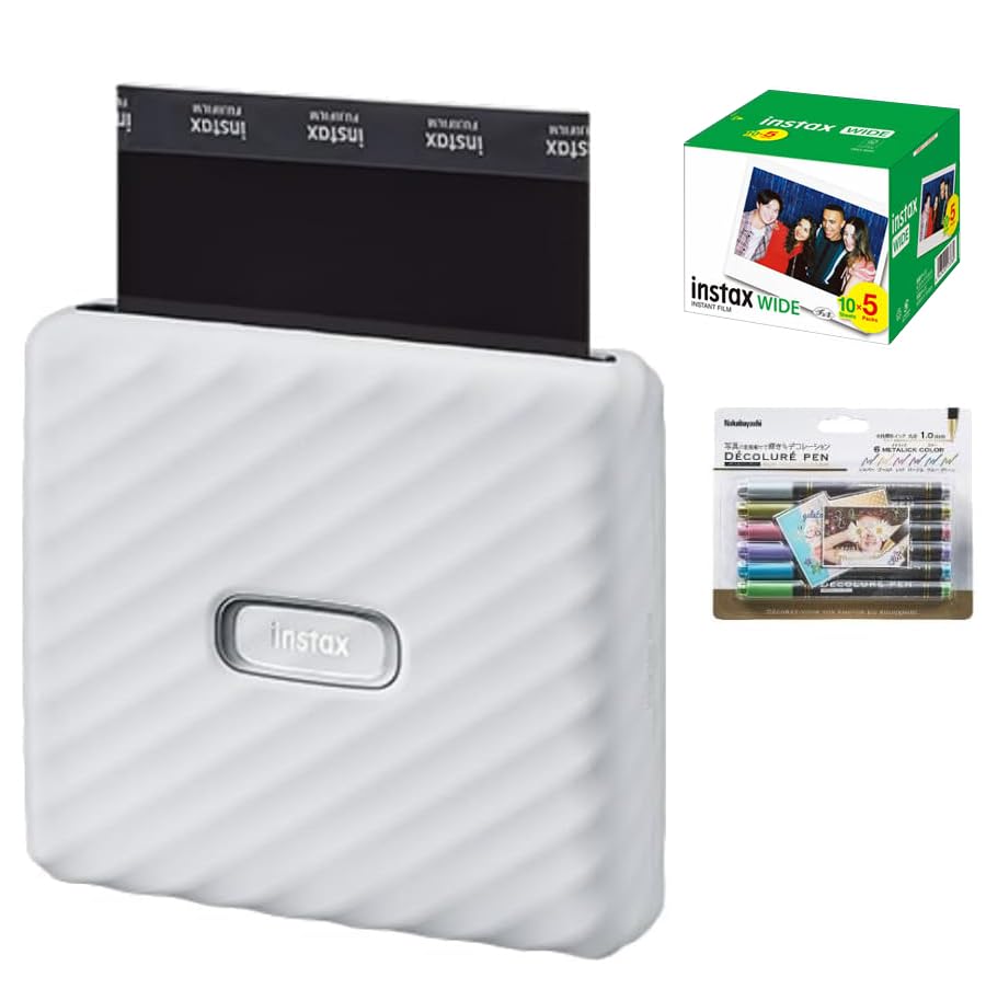 富士フイルム チェキ instax Link WIDE アッシュホワイト(1台) Amazon.co.jp: チェキ instax Link WIDE (アッシュホワイト) ワイド用