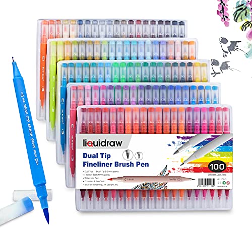Stylos pinceaux pointe fine Liquidraw pour réussir vos projets de calligraphie et dessin