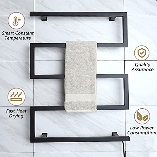 Toallero calefaccionado de pared con diseño eficiente para baño 3