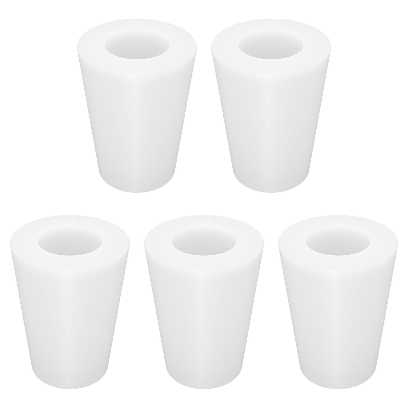 Labasics 5-Pack 6# Single-Hole Silicone Stoppers, White Tapered Lab Seal Stoppers with 0.31" Hole, Durable and Reusable Silicone Plugs for Laboratory Glassware, Airtight Sealing, and Experiments — Amazon image 11