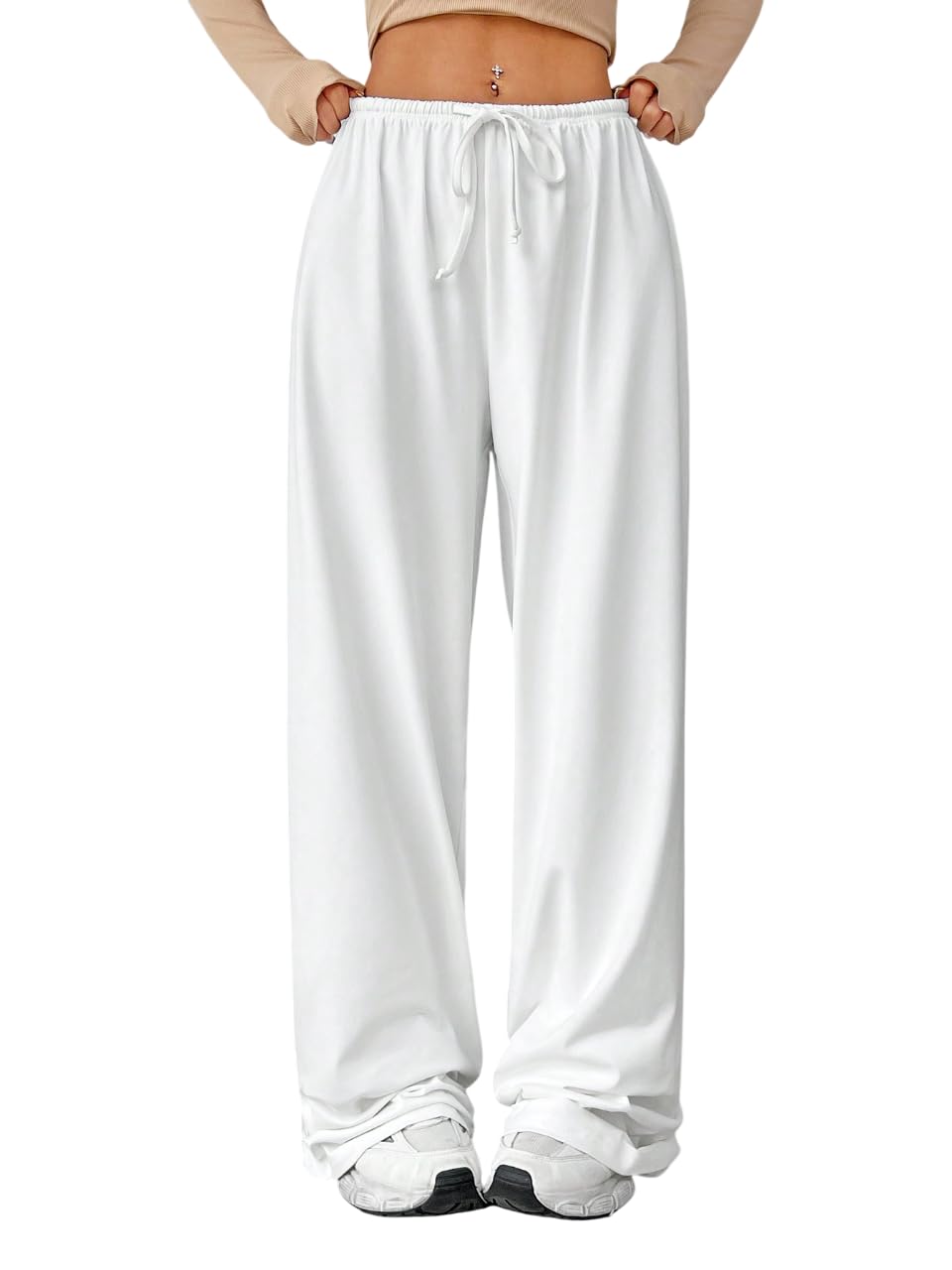 dockstreet Women's/Unisex ONESOPEN Bottom Drawstring Pure Cotton Stretchable Baggy Jogger Pant-picture-35