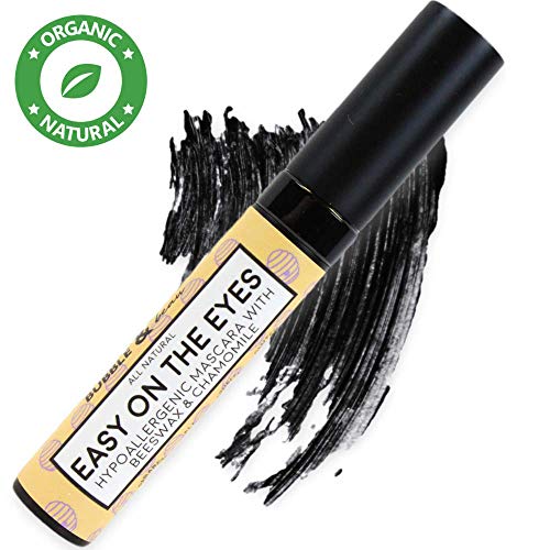 Organic Mascara - All Natural Cruelty Free Vegan Mascara - Volumizing and lengthening Eyelashes With Non Toxic Formula ( Black)