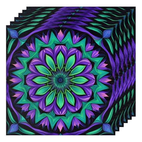Set de 6 Servilletas de Tela Multicolor 50.5x50.5 cm miniatura 1