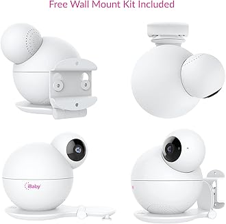 iBaby M8L 1080P Smart Baby Camera Monitor, WiFi Baby Monitor with Upgraded Night Vision 2-Way Talk Motion/Crying Alert Lullabies 360º Pan 110º Tilt White
