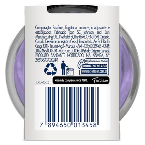 Odorizante de Ambiente Vela Perfumada Relax Lavender Lavanda e Sândalo Glade Home Fragrance Vidro 96