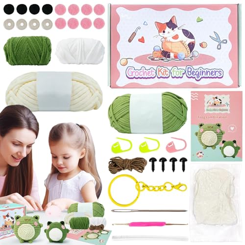 Kit de démarrage au crochet grenouille avec vidéos pas à pas pour ne plus rater vos mailles