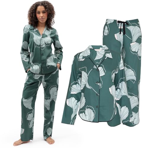 Image of Cyberjammies Grace Women's Floral Print Pyjama Set | Soft Cotton Modal Ladies Pyjamas, Breathable Womens Nightwear & PJs for Women Set