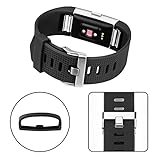 Vancle Pack 4 Replacement for Charge 2 Strap, Watchbands Soft Comfortable Accessory Straps for Fitbit Charge 2 (01 Wine red,Black,Navy blue,Grey, L) - Image 4
