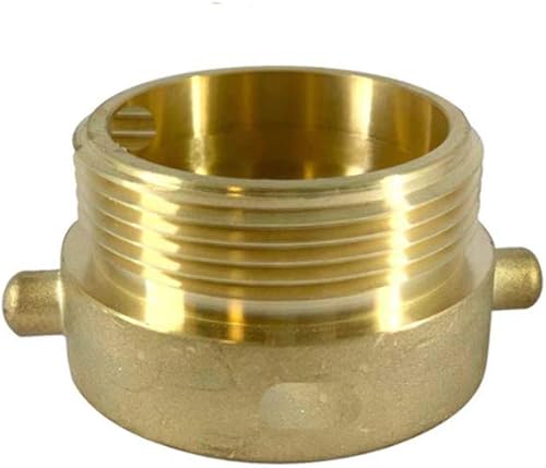 Dixon Valve HA25NYFD20T Adaptador equivalente, latón, 2.5" hembra NYFD, 2" macho NPT, Pin, rápido