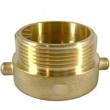 Dixon Valve HA2520T Equiv. Adapter, Brass, 2.5" Female NH/NST, 2" Male NPT, Pin, Rigid