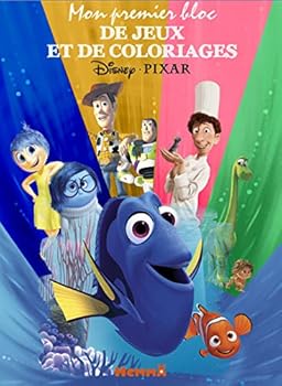 Paperback Disney Pixar Mon premier bloc de jeux et coloriages [French] Book