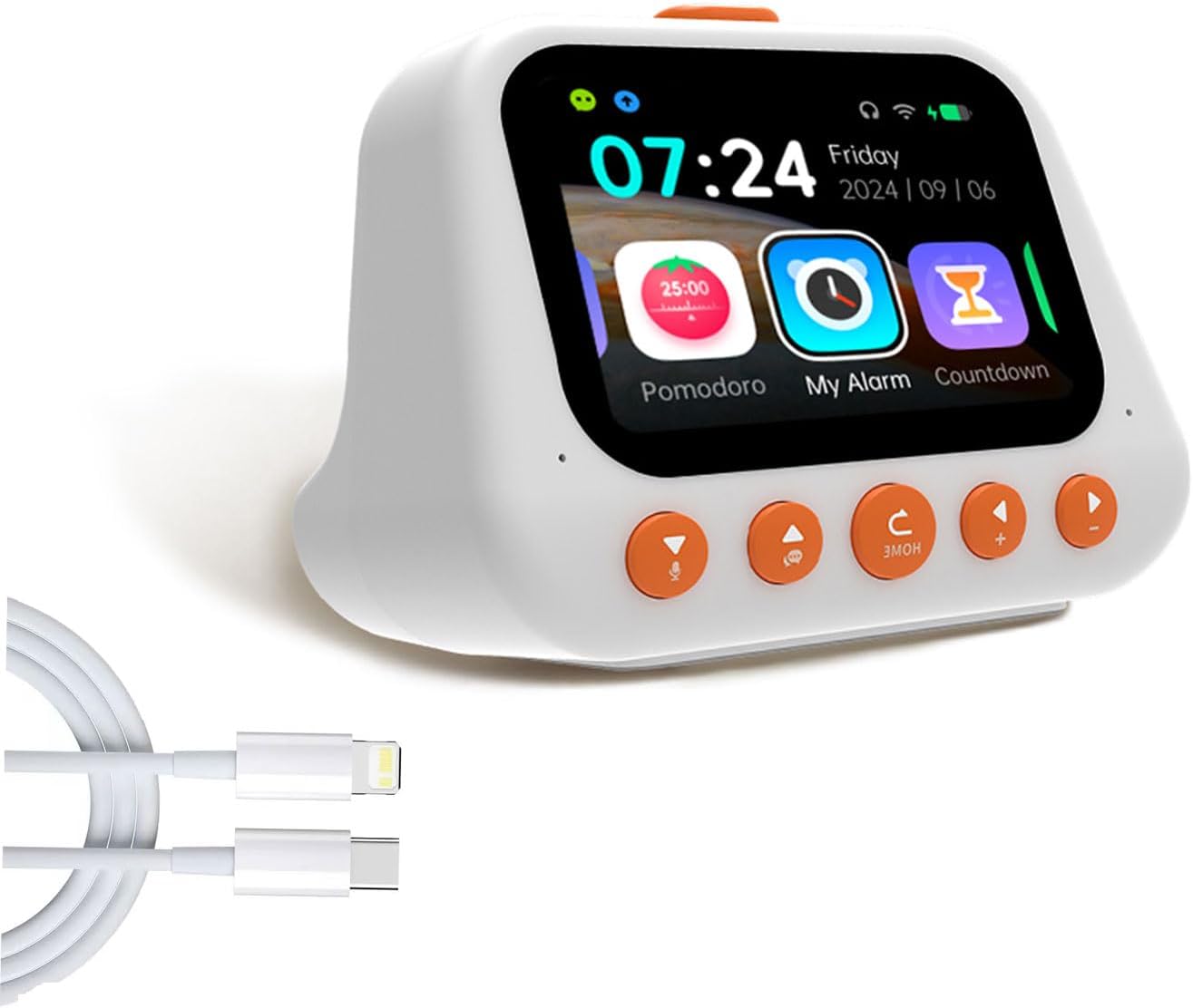 AI Smart Alarm Clock for Kids, Sound Machine and OK Wake Clock for Kids, Children's Sleep Trainer, Interactive Companion with Voice Control for Girls & Boys, Learning & Educational Gift