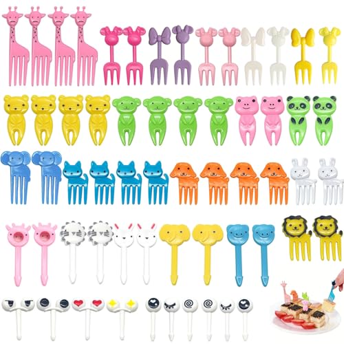 Forbabe 60 Tenedores De Fruta Con Forma De Animal Tenedores De Fruta Para Niños Mini Palillos De Frutas Con Dibujos Animados Para Postres Meriendas Loncheras Y Fiestas De Cumpleaños Forbabe 60 Tenedores De Fruta Con Forma De Animal Tenedores De Fruta Para Niños Mini Palillos De Frutas Con Dibujos Animados Para Postres Meriendas Loncheras Y Fiestas De Cumpleaños