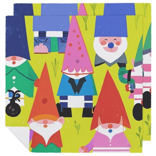 Servilletas de Tela Coloridas con Gnomos, Pack de 6 miniatura 1