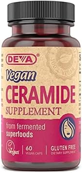 DEVA Vegan Vitamins Skin Restoring Ceramide Supplement Tablets, 60 Count, 1-Pack