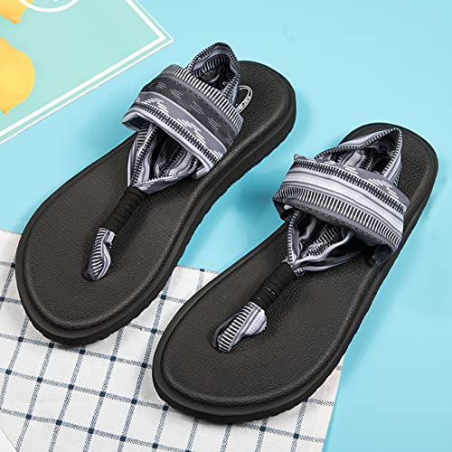 Image of Ranberone Women's Yoga Mat Flip Flops Casual Flat Summer Beach Sandals