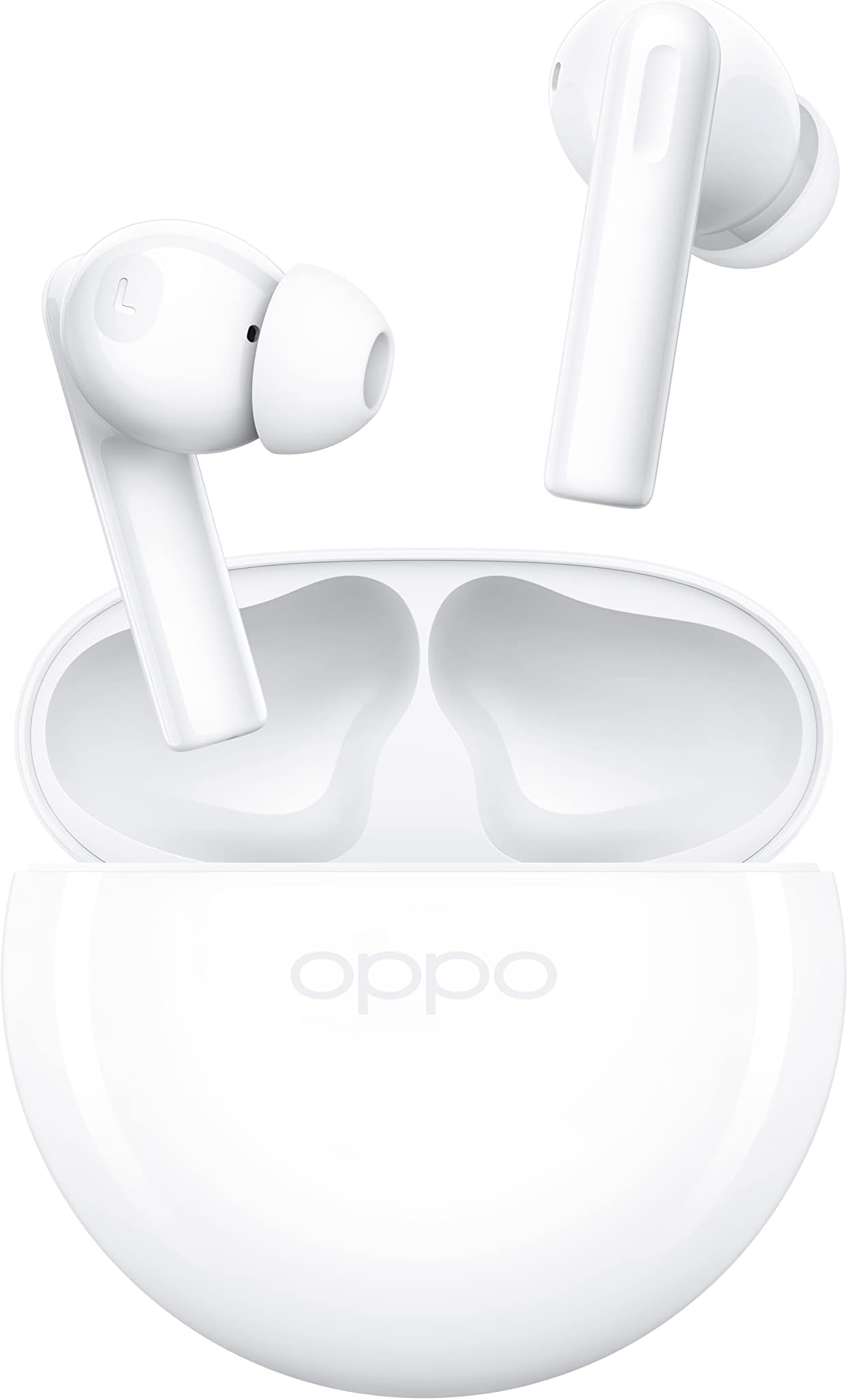 Oppo Enco Buds2 Wireless Headphone, Up To 28 Hours Of Listening Time, Noise Cancellation, White