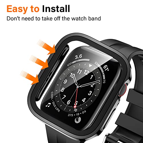 Amizee Apple Watch 6 Hülle 2 Stück Hard Hülle für 44mm Modelle