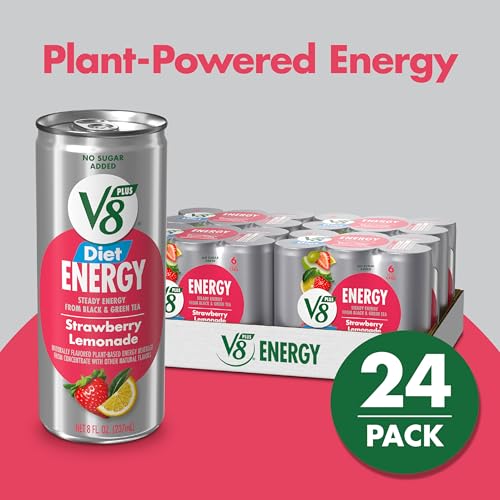 V8 +Energy 9638529 Diet Strawberry Lemonade Juice Energy Drink thumb #1