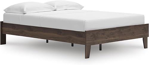 Miniatura 39 de Signature Design by Ashley - Base de cama con plataforma de granja casual Shawburn, tamaño matrimonial, cal desgastada Encalar,Gris (rustic