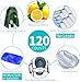 120 Bedpan Liners with 120 Absorbent Pads and 240 Gloves - Disposable Bedpan Bags for Adults, Elderly, Patients | Universal Fit, Leak-Proof, Odor Control for Liquid Waste, Bed Pan Liners Set