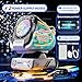 Upgraded Bubble Machine with Remote Control, Automatic Rotation & RGB Lights, 1800mAh Rechargeable Battery, Type-C Charge, Bubble Maker for Kids, Weddings, Birthday Parties, Outdoor Activities