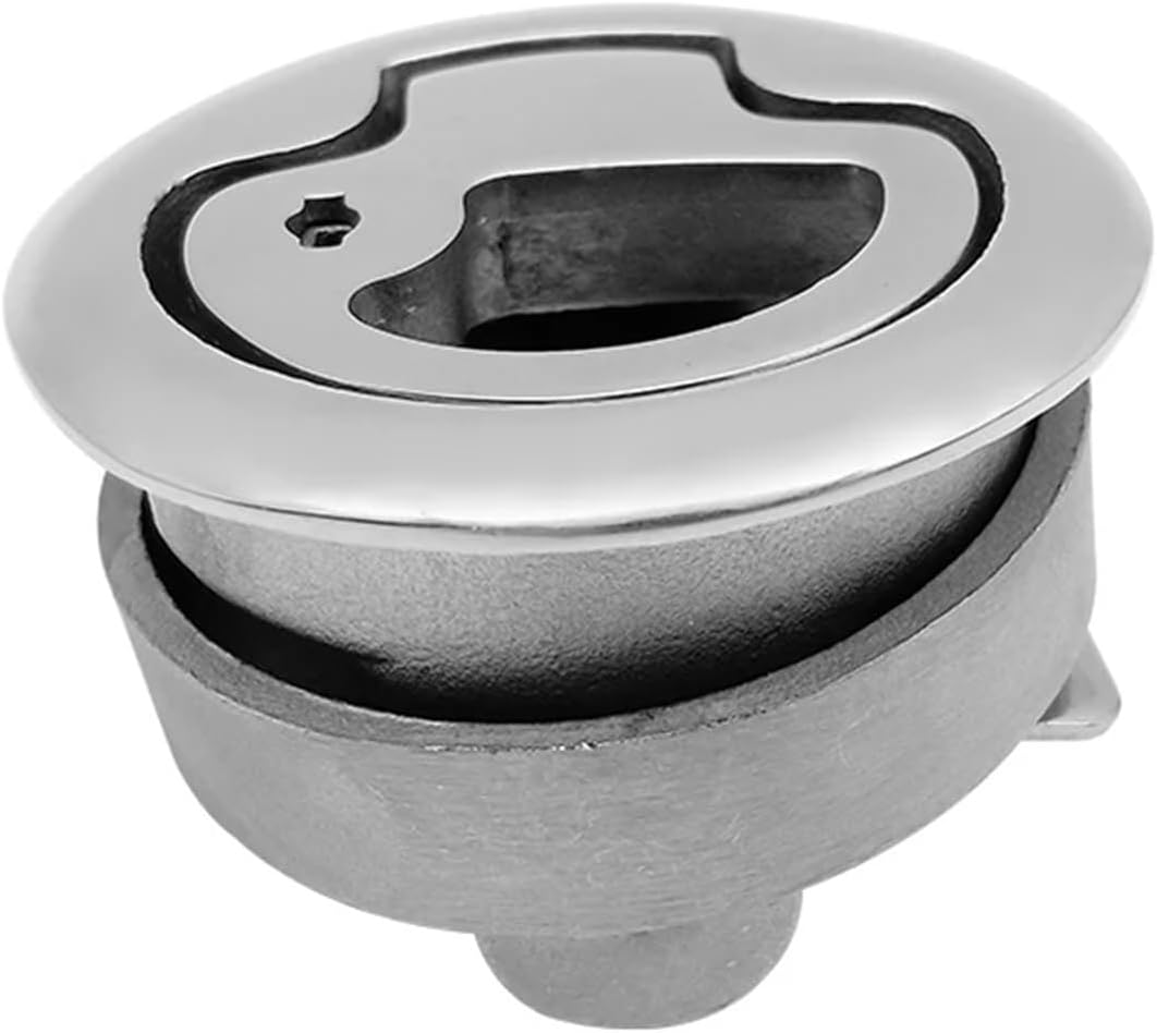 ALS6250C Marine Turning Lock 316 Stainless Steel Hatch Latch Lift Pull Handle with Key 1Pcs