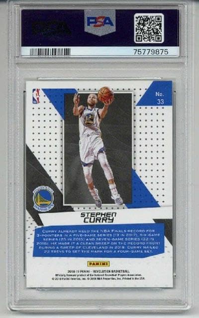 2018 Panini Revolution Vortex #33 Stephen Curry Warriors Psa 10 Low Pop Rare - Basketball Cards