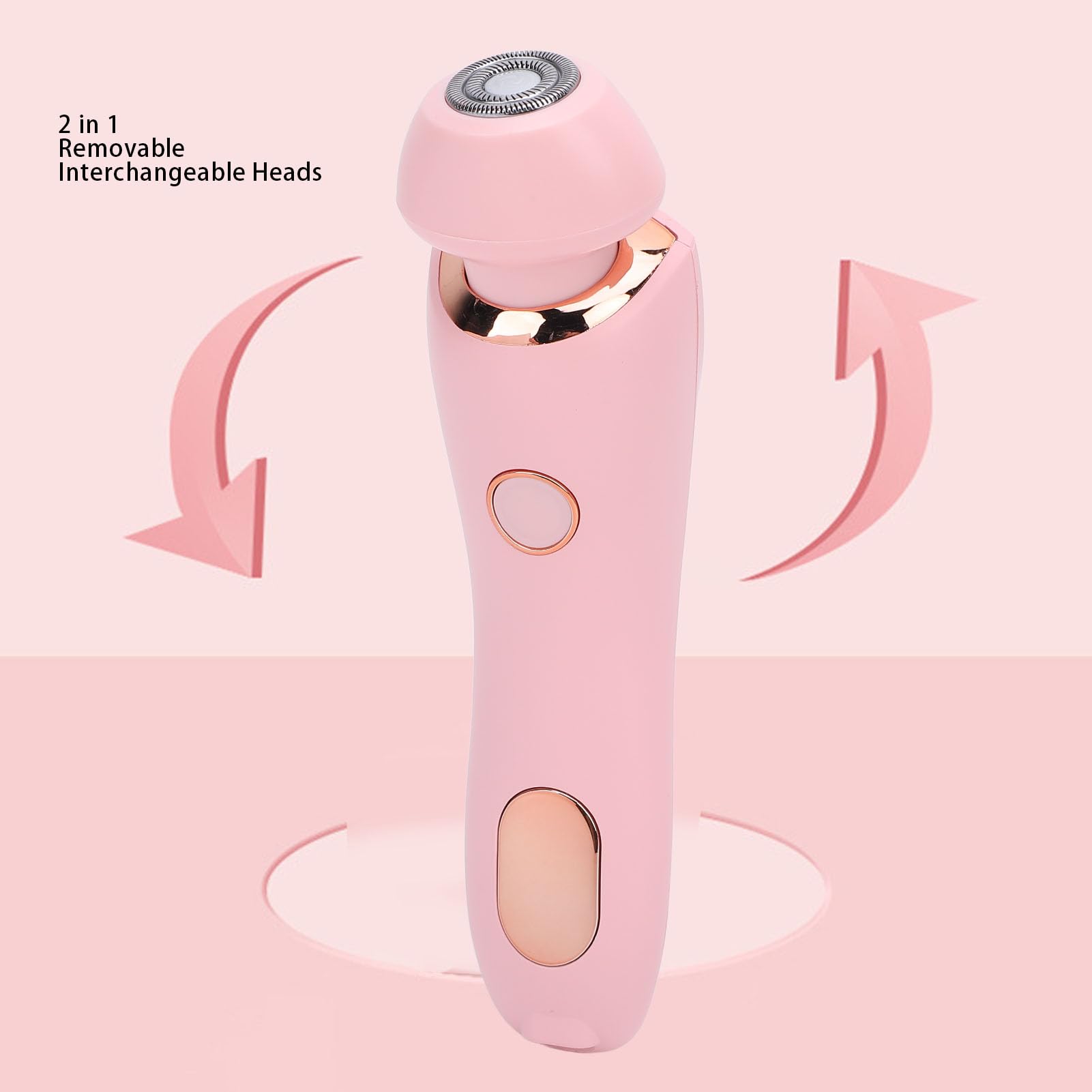 Depiladoras Electricas, 800 mAh, Recortador de vello femenino para axilas y cuerpo completo (rosa)