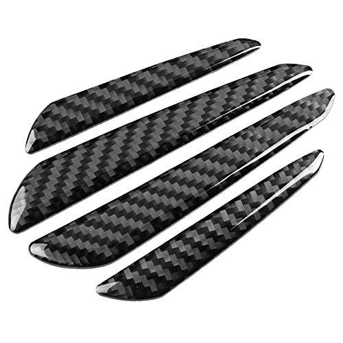 Vikenar 4 stks Carbon Fiber Deur Edge Guard Bumper Protector Strips Trim Cover Auto Universal