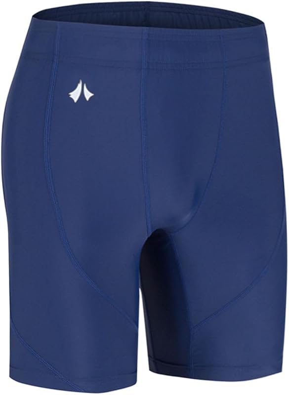Navy Blue & Black Mens Swim Jammers - Ergonomic Training Athletic Swimsuit