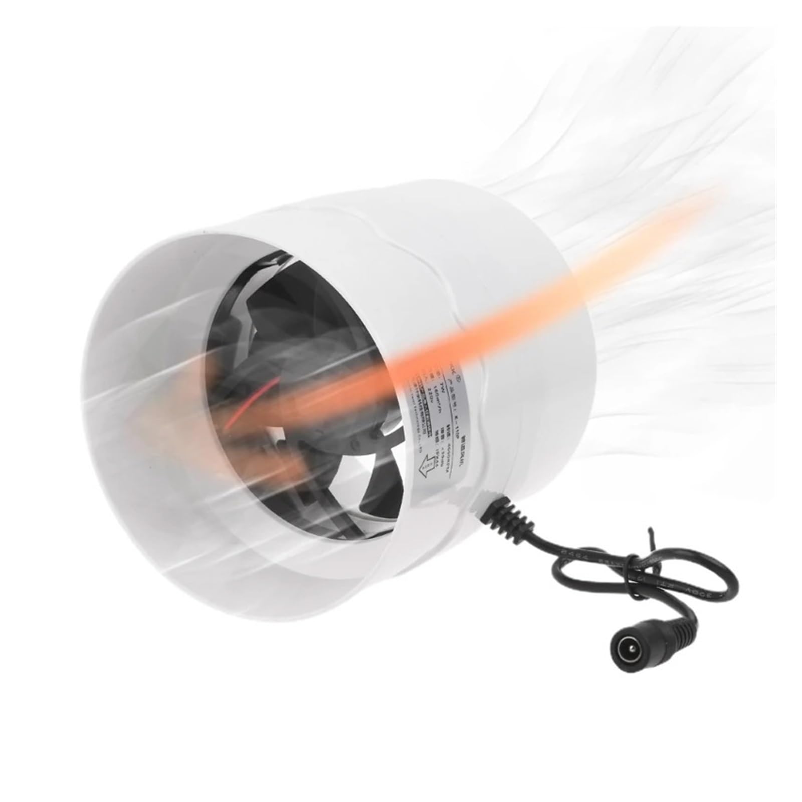 Ventilador de extracción de conductos, Ventilador De Conducto En Línea, Refuerzo De Ventilación De 110mm, Conducto De Filtro De Ventilador, Extractor De 12V, Ventilador De Escape De Velocidad Ajustabl