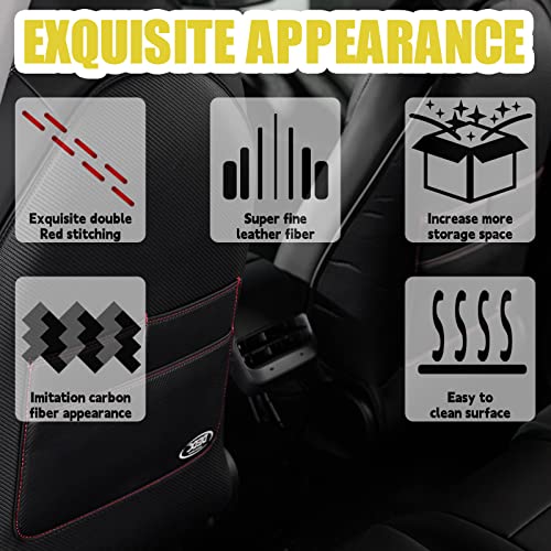 Dedc Tesla Model 3 Seat Back Protectors,Tesla Model Y Kick Mats,Tesla Model 3/Y/S Accessories,2 Pcs Tesla Kick Mats Back Seat Protectors & 2 Pcs Mesh Cargo Net #TOP3