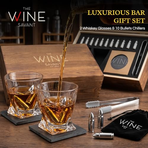 Verres à whisky et pierres de refroidissement pour éviter de diluer vos alcools