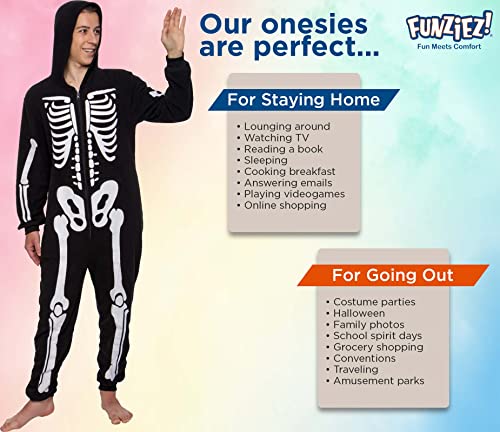 Slim Fit Adult Onesie - Animal Halloween Costume - Plush Fruit One Piece Cosplay Suit For Women And Men By Funziez! #TOP4