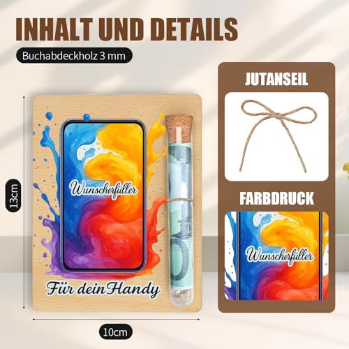 Handy Attrappe Geldgeschenk Verpackung 13x10 Cm Gutschein Für Smartphone Geschenkidee Originelle Lösung Zum Geldgeschenke Verpacken Für Geburtstag Weihnachten