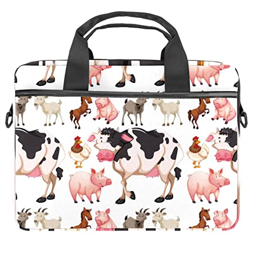 Bolso bandolera para laptop de 13 a 14.5 pulgadas maletín multicolor para tablet con asas