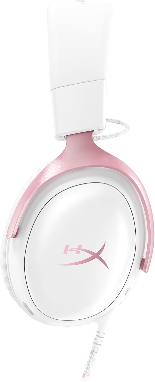 HyperX Cloud III – Wired Gaming Headset, PC, PS5, Xbox Series X|S, Angled 53mm Drivers, Memory Foam, Durable Frame, Ultra-Clear 10mm Mic, USB-C, USB-A, 3.5mm – Pink 4 51ZP1V9EY3L. AC SL1500