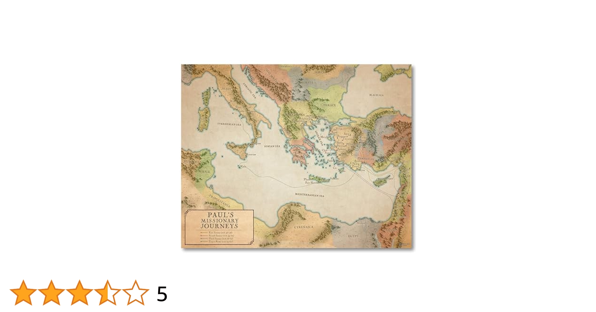 amazon-com-paul-s-missionary-journeys-bible-poster-early-church-artwork-for-classroom-biblical-map-of-ancient-christian-world-religious-home-decor-11x14-office-products for Free Printable Map Of Paul S Second Missionary Journey Amazon.com: Paul's Missionary Journeys Bible Poster - Early Church Artwork for Classroom, Biblical map of Ancient Christian World, Religious Home Decor (11x14