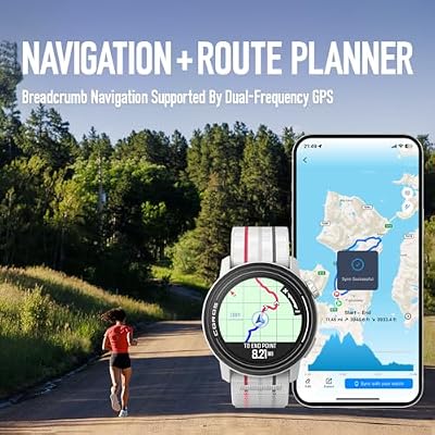 COROS PACE 3 Sport Watch GPS, Lightweight and Comfort, 17 Days Battery Life, Dual-Frequency GPS, Heart Rate, Navigation, Sleep Track, Training Plan, Run, Bike, and Ski (Violet Silicone)