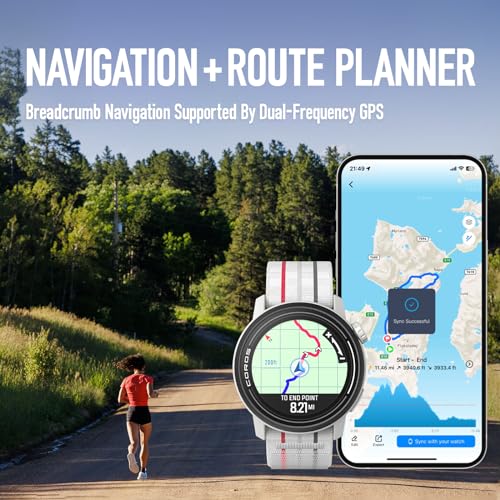 COROS PACE 3 Sport Watch GPS, Lightweight and Comfort, 17 Days Battery Life, Dual-Frequency GPS, Heart Rate, Navigation, Sleep Track, Training Plan, Run, Bike, and Ski (White Nylon) by COROS - Image 5
