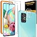 [2 Pezzi] UniqueMe Pellicola Fotocamera compatibile con Samsung Galaxy A71 4G/5G e [2 Pezzi] Vetro Temperato compatibile con Samsung Galaxy A71 4G/5G Pellicola Protettiva [Protezione Completa]