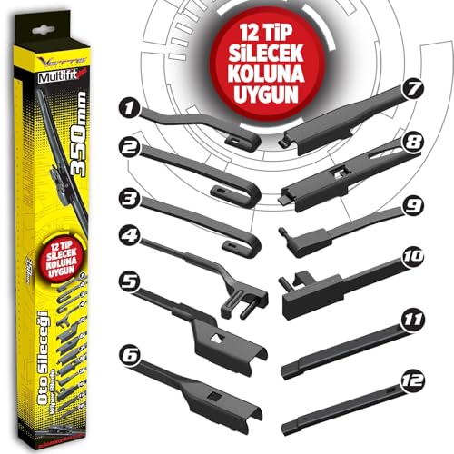 Vette Plus Multifit Silecek 600 mm, Sessiz ve İz Bırakmayan, Tüm Araçlara Uyumlu